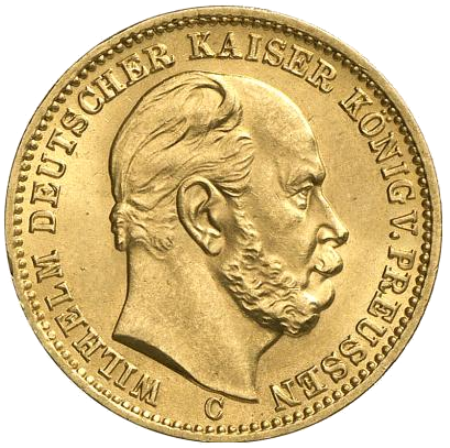 Preußen 20 Mark 1872 Avers